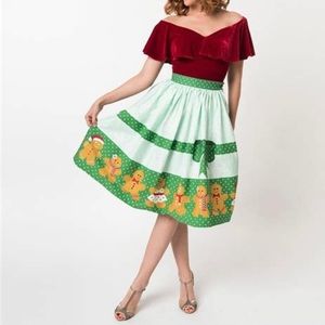 3x unique vintage gingerbread man skirt